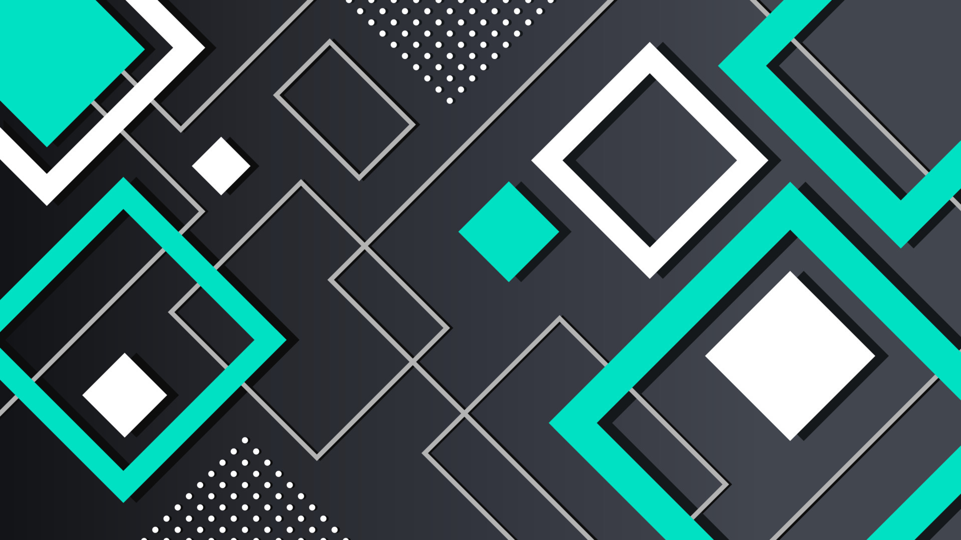 geometric-abstract-background-black-cyan-design-vector